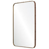 wrapped stainless steel rectangle mirror modern