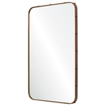wrapped stainless steel rectangle mirror modern