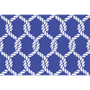plat du jour blue white marine rope disposable placemat pad 50 sheets nautical rope paper disposable soy-based ink entertaining recycled BPA free