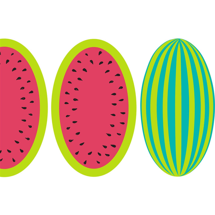 plat du jour red green watermelon disposable placemat pad 50 sheets paper disposable soy-based ink entertaining recycled BPA free barbeque entertaining
