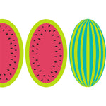 plat du jour red green watermelon disposable placemat pad 50 sheets paper disposable soy-based ink entertaining recycled BPA free barbeque entertaining