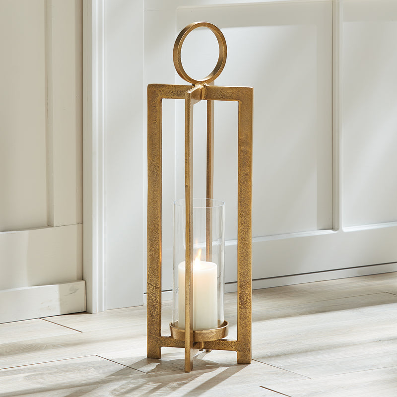 Luxury gold candle holder