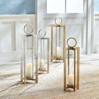 Luxury gold candle holder
