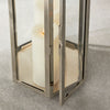 designer lantern natural teak stainless steel