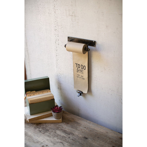 Hanging Note Roll (7") with One Brass Clip