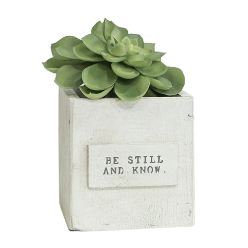 Face to Face Designs Message Nest Message Box - Be Still and Know