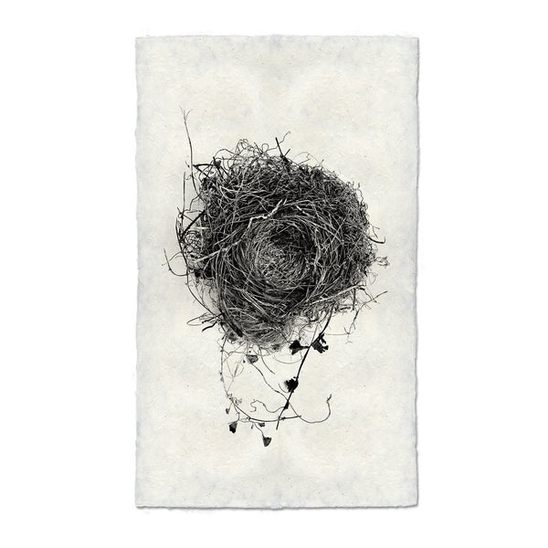 photography black white handmade paper bird nest #3