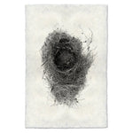photography black white handmade paper bird nest #6