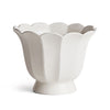 fluted cachepot classic white decor vase