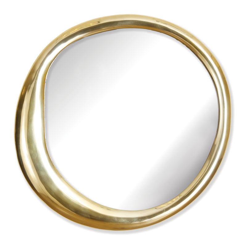 Gold ring wall mirror