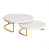 Marble round serving trays