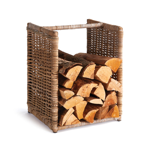 Log Basket - Rattan - Short