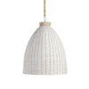 whitewash wicker natural pendant rope chain