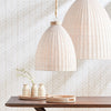 whitewash wicker natural pendant rope chain