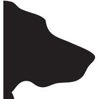 plat du jour black dog disposable placemat pad 50 sheets paper disposable soy-based ink entertaining recycled BPA free silhouette