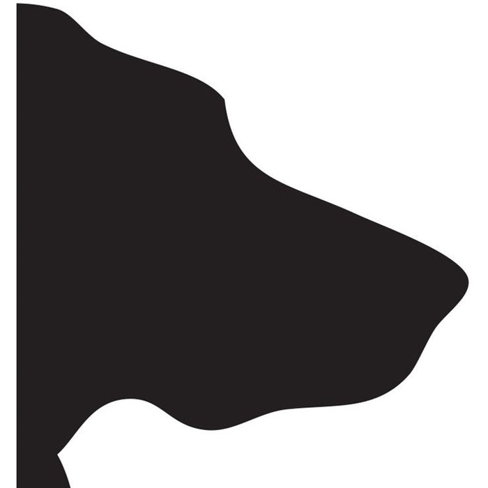 plat du jour black dog disposable placemat pad 50 sheets paper disposable soy-based ink entertaining recycled BPA free silhouette
