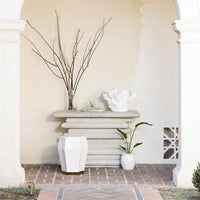 white free form ceramic bowl