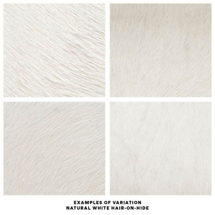 white hair-on-hide trays