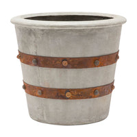 light gray concrete planter