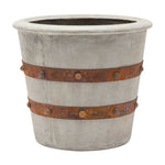 light gray concrete planter