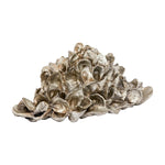 pewter oyster shell pile sculpture