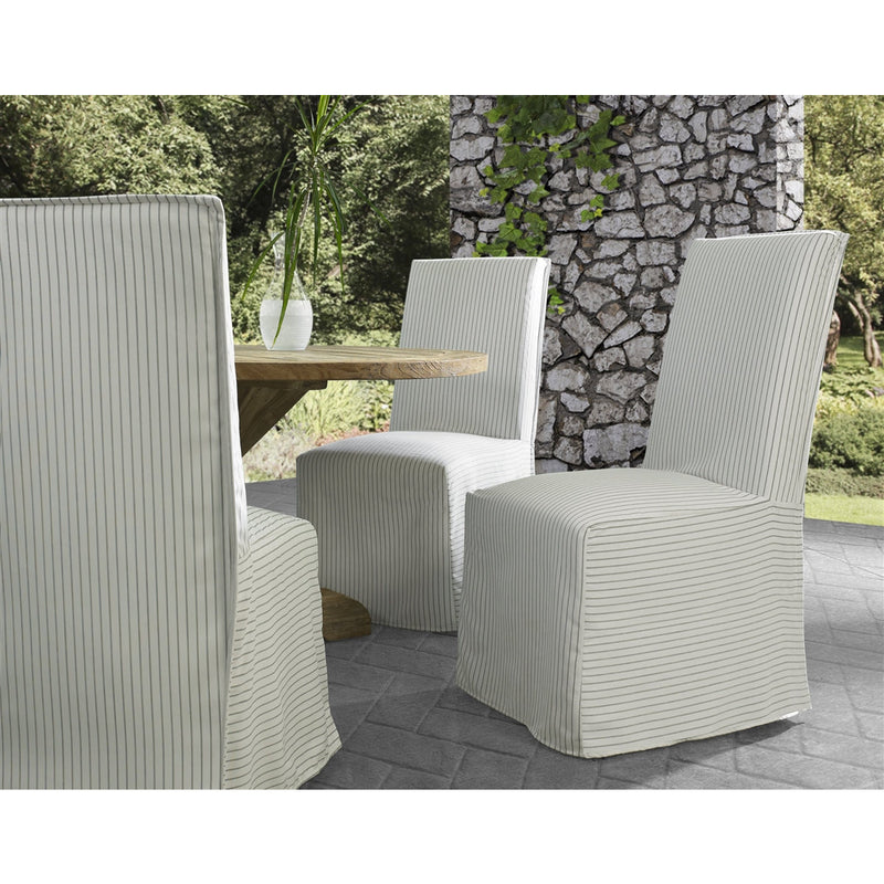 wood fabric foam dining chair slipcover neutral sunbrella