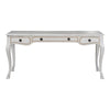 white + gold accent desk beveled legs