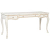white + gold accent desk beveled legs