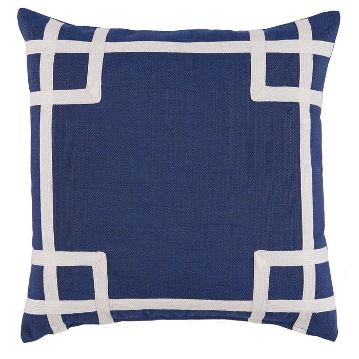 Rio Navy Outdoor Pillow - Luxury USA-Made Home Dï¿½cor | BSEID