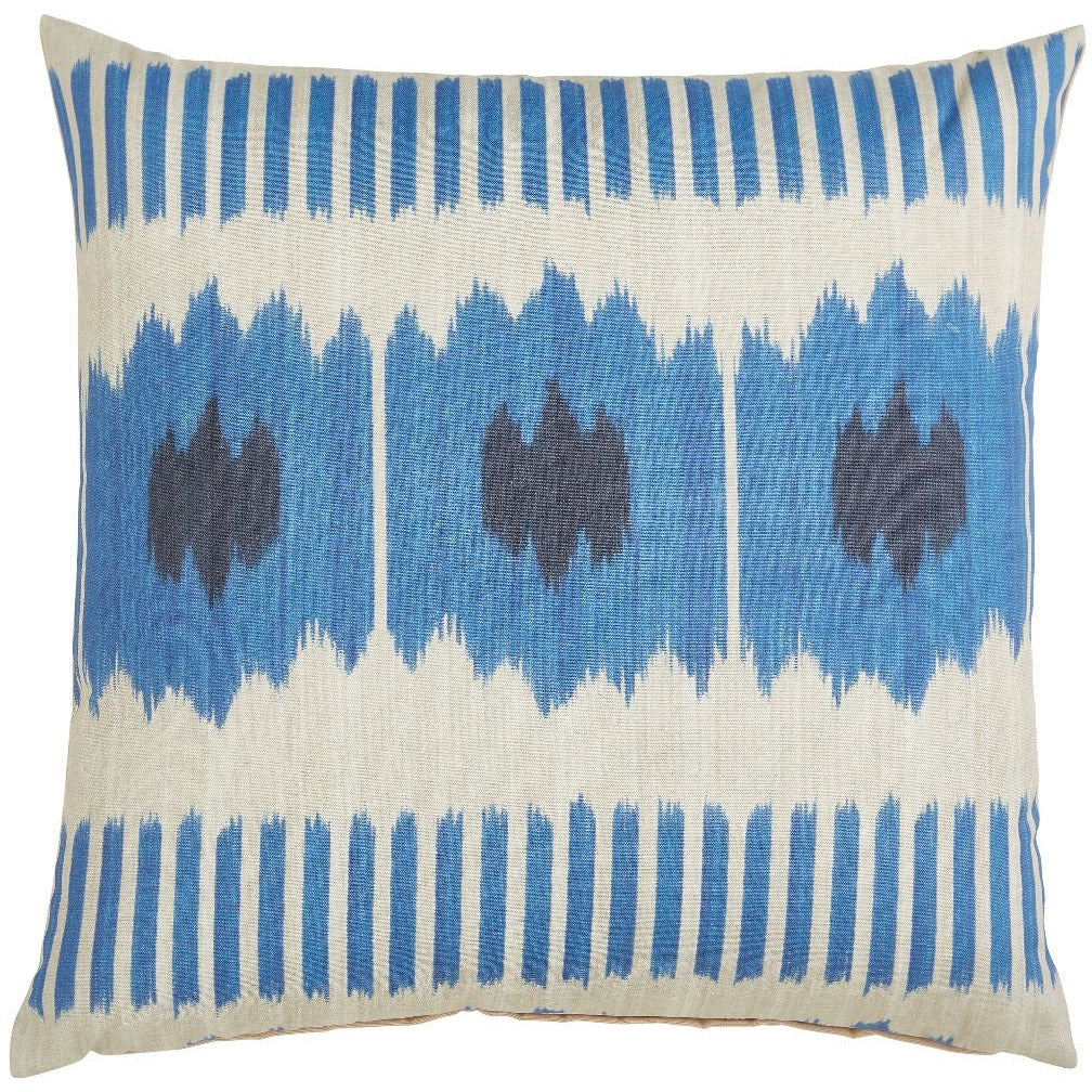 Lacefield pillow throw accent blue square 22x22 outdoor