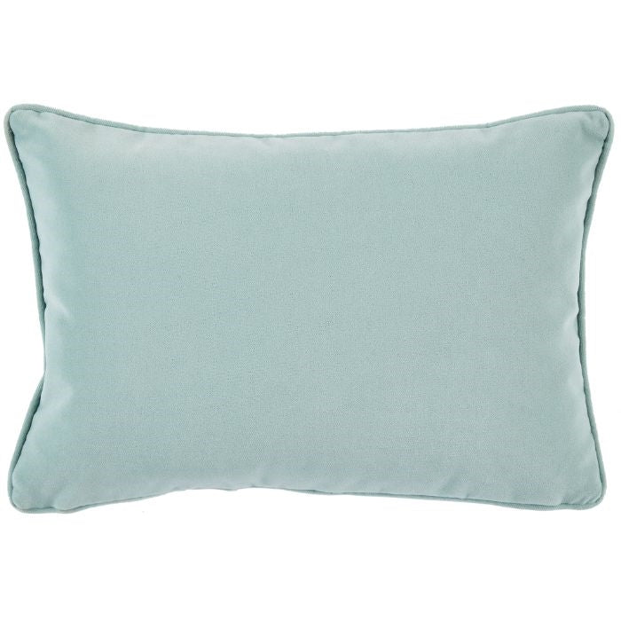 sage green velvet lumbar pillow indoor/outdoor