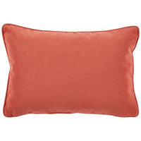 orange velvet indoor/outdoor velvet lumbar pillow
