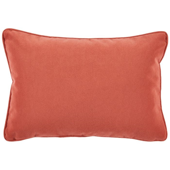orange velvet indoor/outdoor velvet lumbar pillow