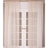 India's Heritage drapery curtain window treatment linen white natural jute knots horizontal rows rod pocket back tabs unlined