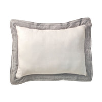 Luxurious grey and white bed set