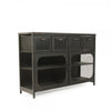 console table iron contemporary display unit file drawers