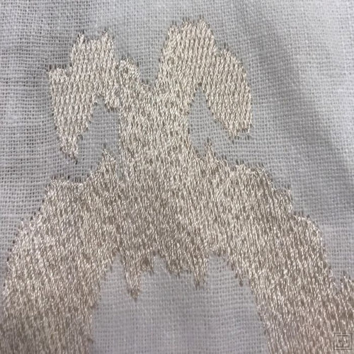curtain panel luxury gold cream embroidered hidden tabs