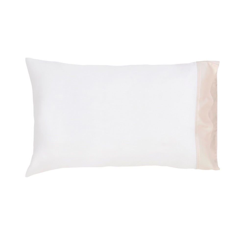 white beige sheet set queen king Cal shams