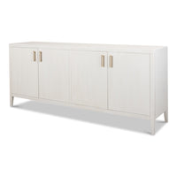 4 door buffet white finish 
