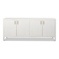 4 door buffet white finish 