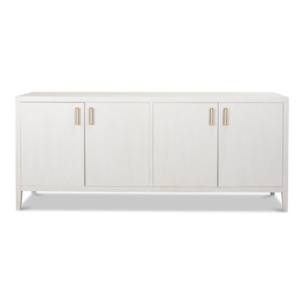 4 door buffet white finish 