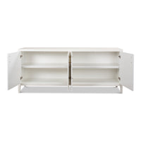 4 door buffet white finish 
