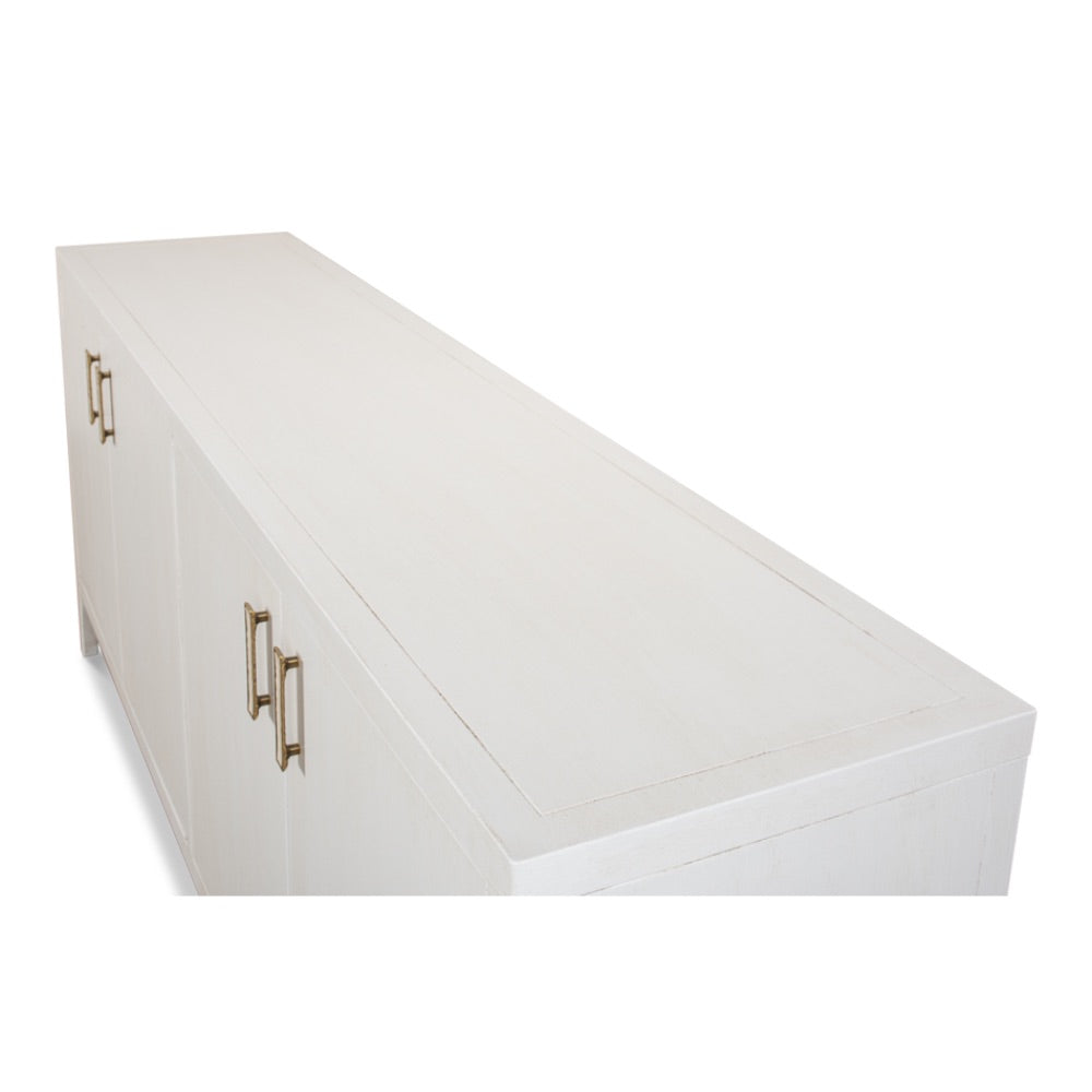 4 door buffet white finish 