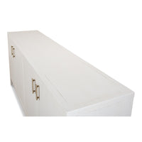 4 door buffet white finish 