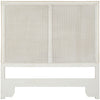 king headboard white carved detail