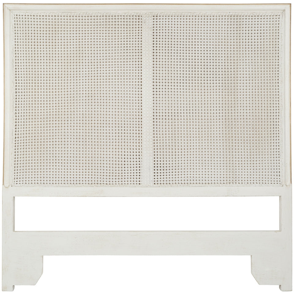 king headboard white carved detail