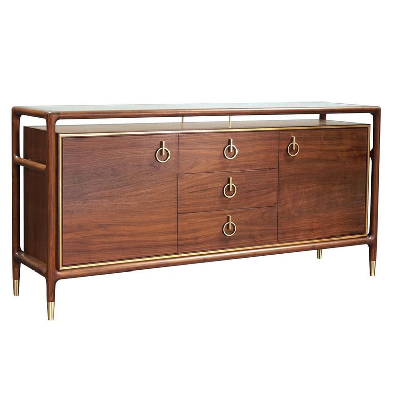 Medium tan and gold dresser