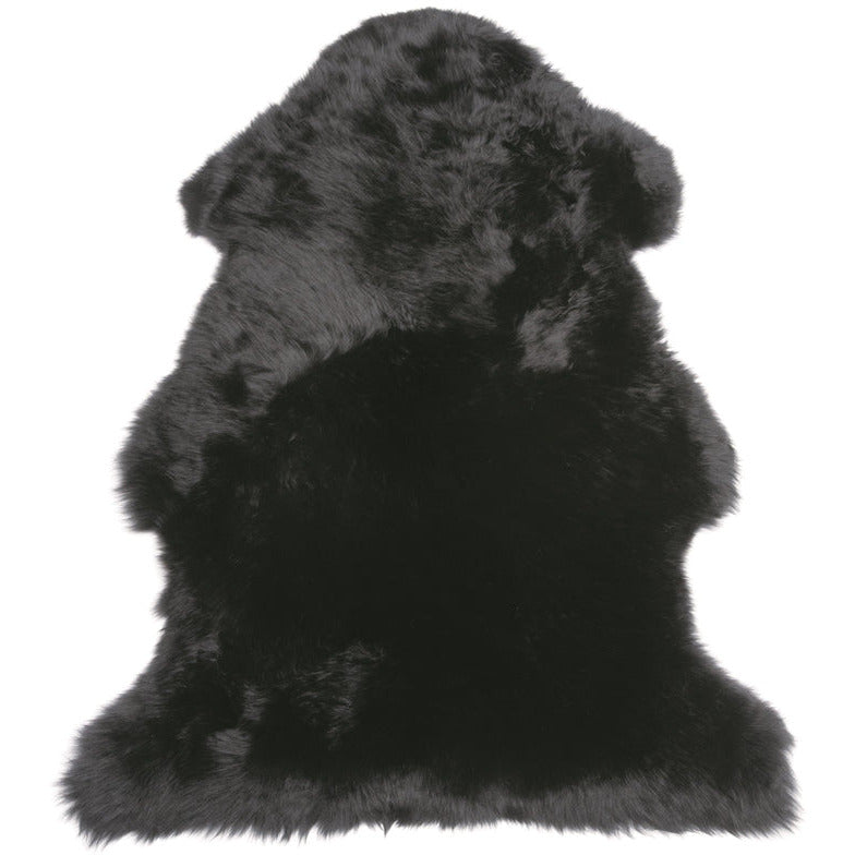 Black Natural Shaped Pelted Rugs (multiple sizes & colors)