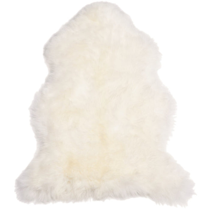 Sheepskin Pelted Rug - Natural Longwool Ivory (size options)