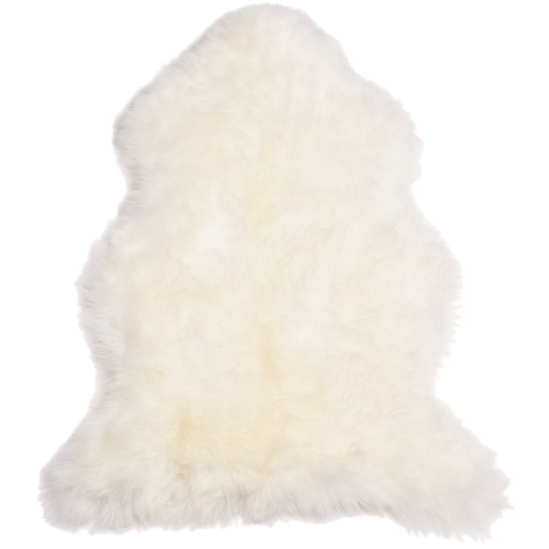 Sheepskin Pelted Rug - Natural Longwool Ivory (size options)